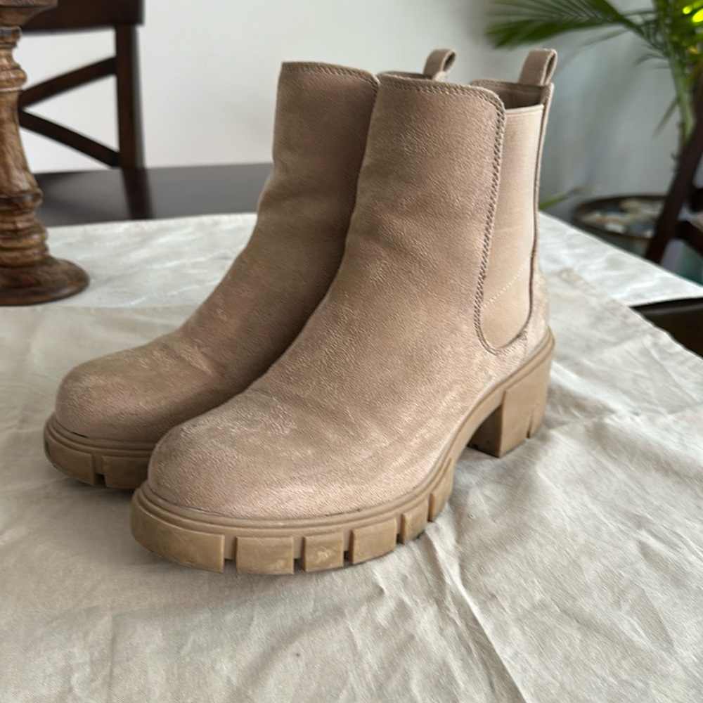 Madden Girl Suede Combat Boots